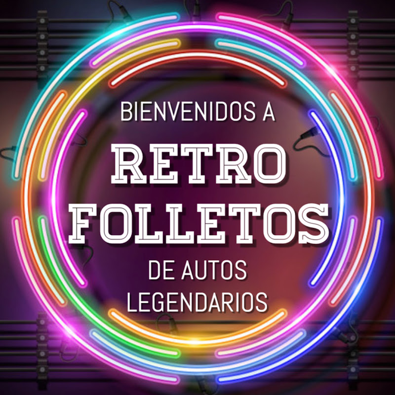  RETRO FOLLETOS de AUTOS LEGENDARIOS