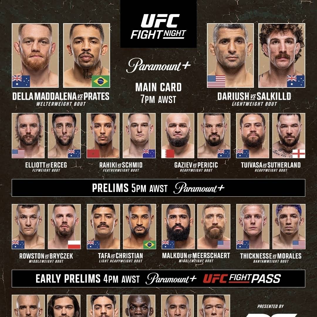 UFC 파이트 나이트 안내 관련 유튜브 이미지