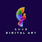 Shub digital art logo