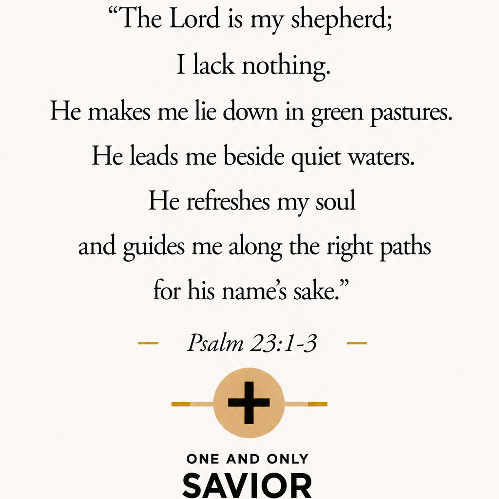 Post from One and Only Savior