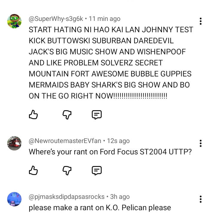 Post from Johnny Test Rocks Super Why Sucks 2007