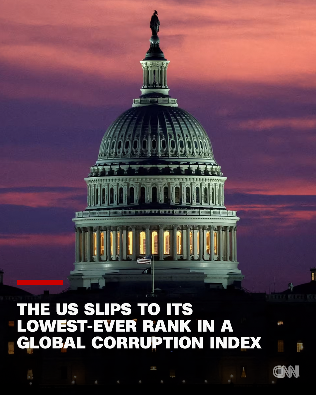 The Us Slips to Its Lowest-ever Rank in a Global Corruption Index