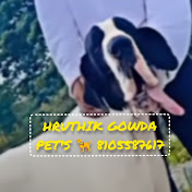 Hruthik Gowda pets