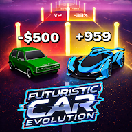 Futuristic Car Evolution icon