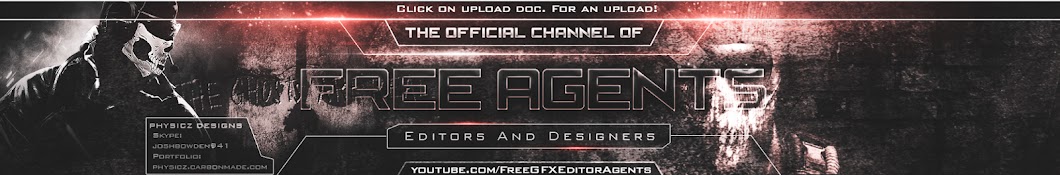 Free Agents GFX/Editors Avatar channel YouTube 