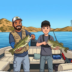 my son and I fishing