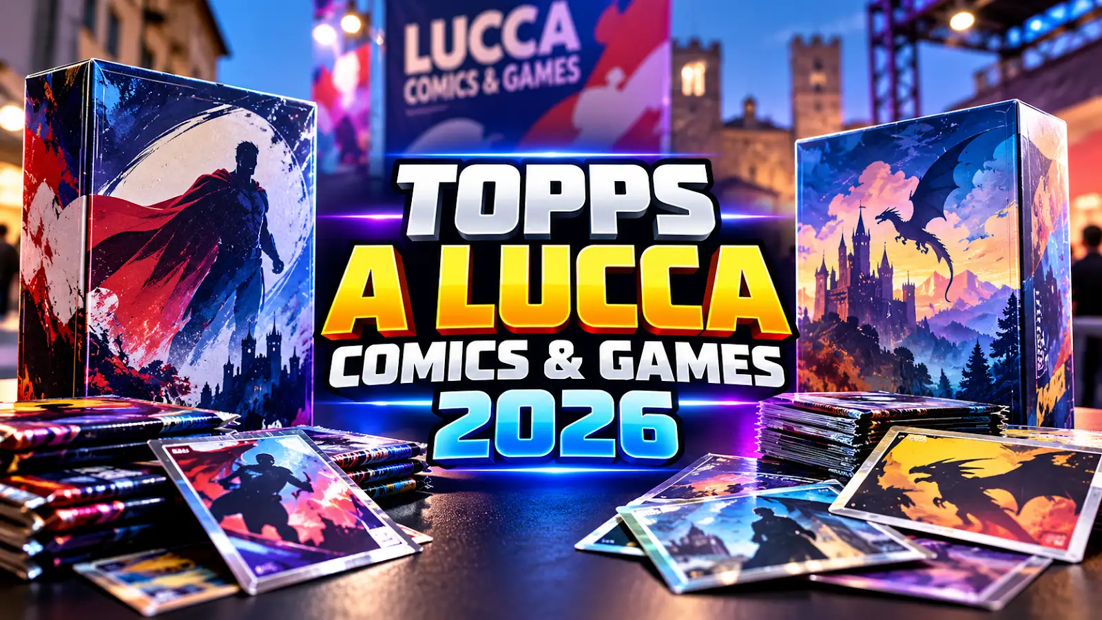 Topps porta a Lucca Comics & Games 2026 la magia delle trading cards tra Marvel, Disney e NBA