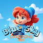 Blue Sky cartoon Kids logo