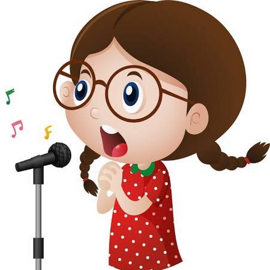 Как узнать как я пою. Девочка с микрофоном. Певица мультяшная. Девочка поет. Мультяшная девочка с микрофоном.