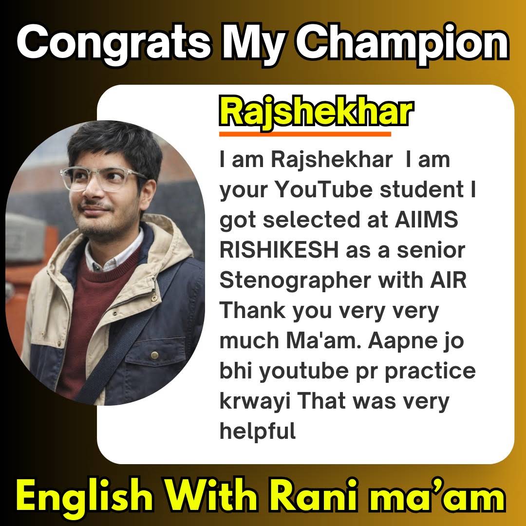 Post from English With Rani Mam