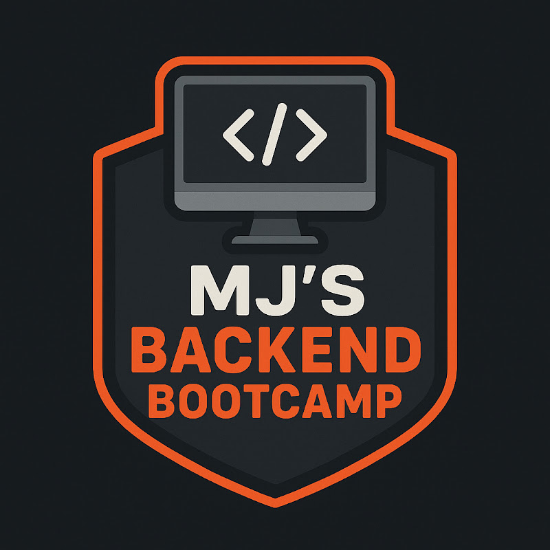 MJ's BACKEND BOOTCAMP Logo