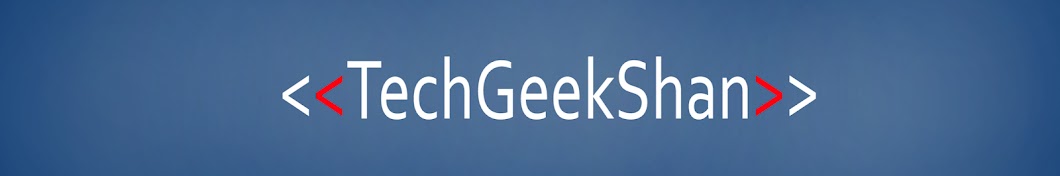 TechGeekShan YouTube channel avatar