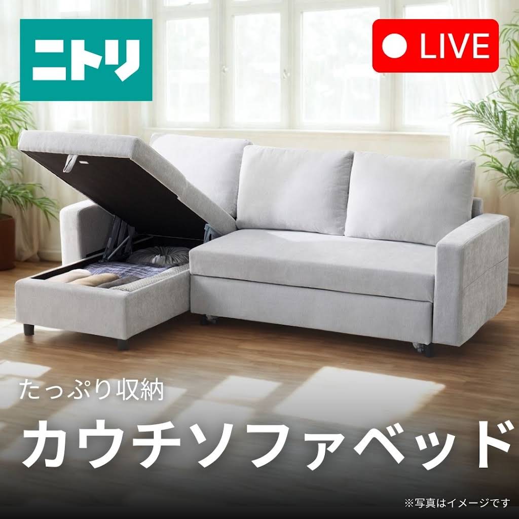 ニトリ カウチベッド 東京都23区送料込 ニトリ カウチソファベット