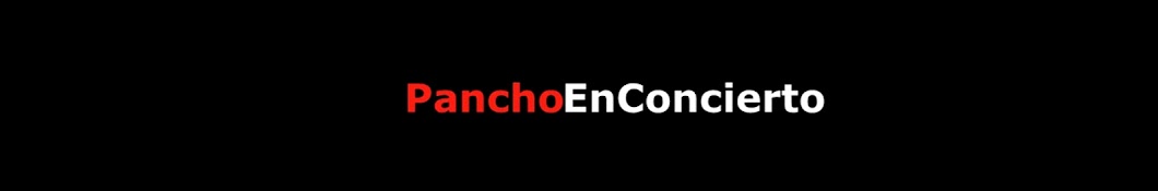 PanchoEnConcierto YouTube channel avatar