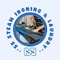 SS STEAM IRONING & LAUNDRY logo