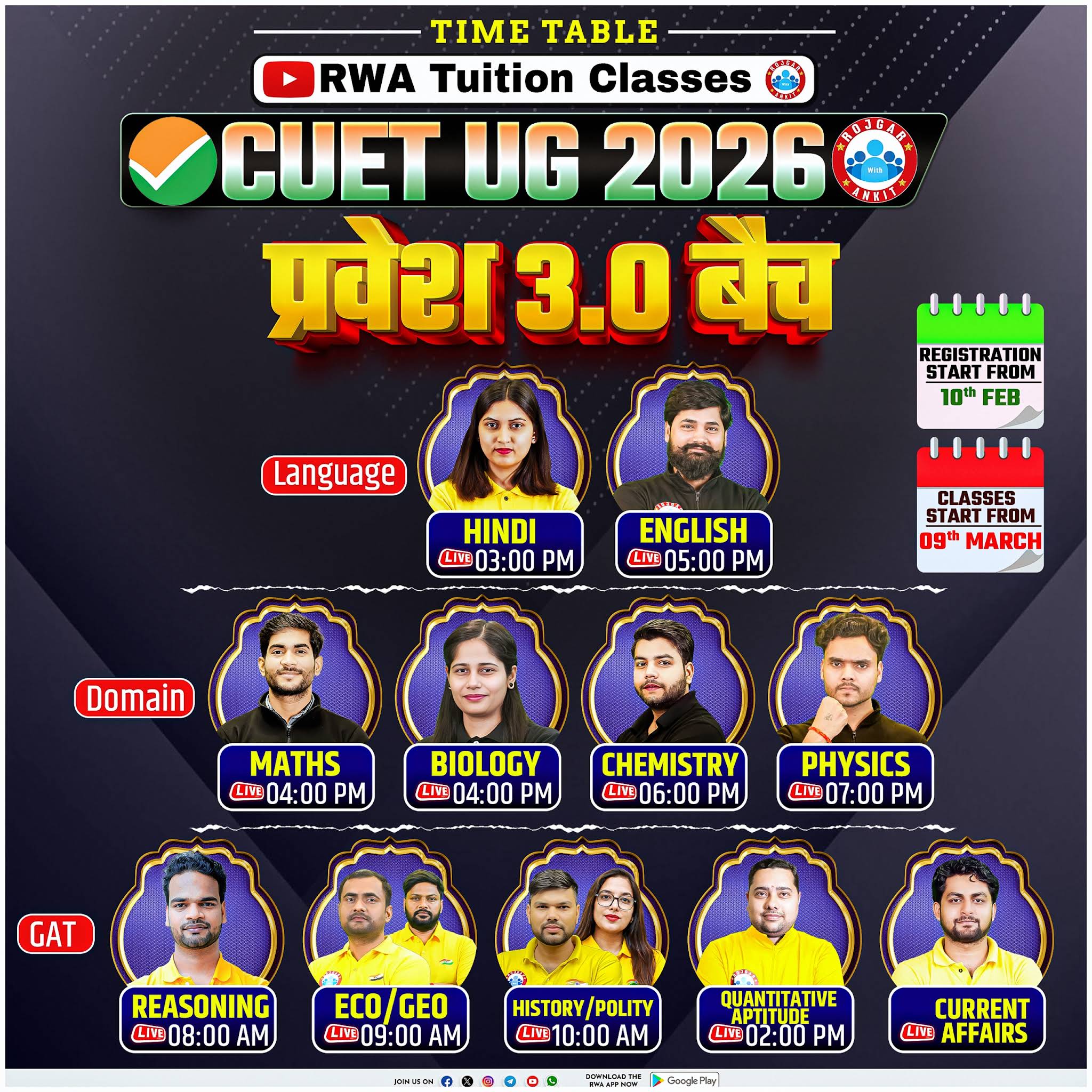 Post from RWA TUITION CLASSES