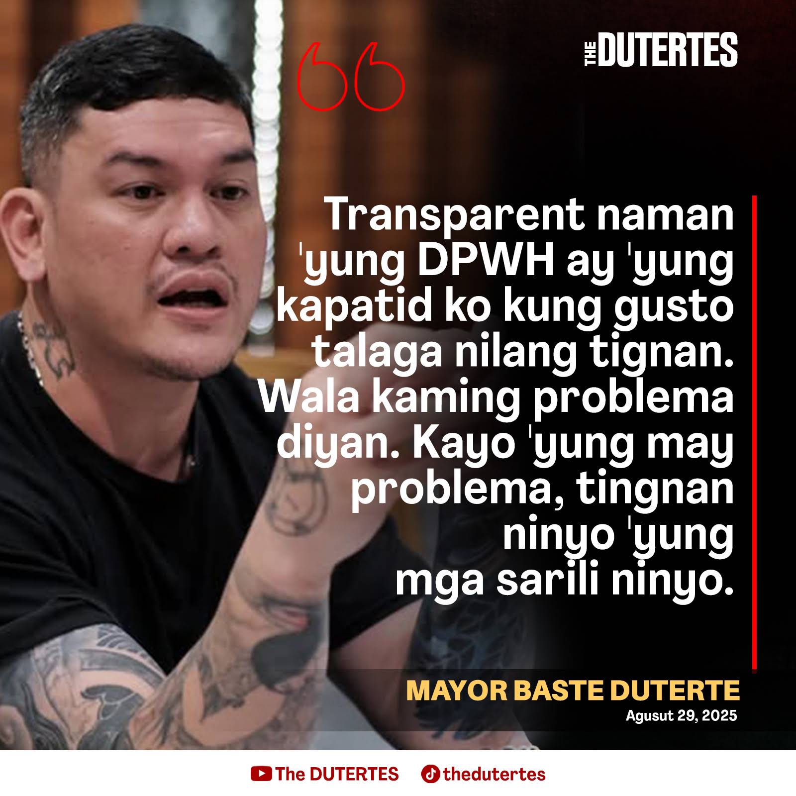 Post from The DUTERTES