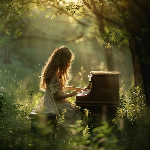 Piano Player From Nature
