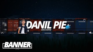 Заставка Ютуб-канала Danil Pie