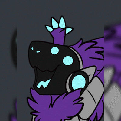Post from generic purple protogen