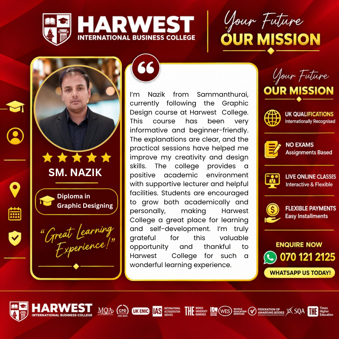 STUDENT SUCCESS STORY | GRAPHIC DESIGNING