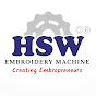 HSW EMBROIDERY MACHINE logo