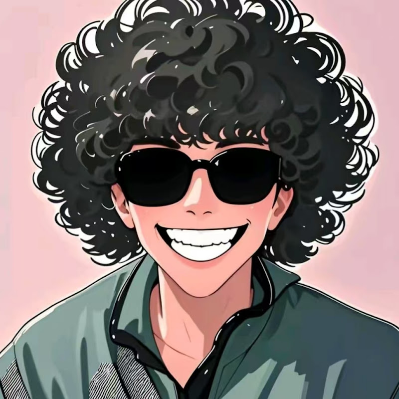 墨鏡爆炸頭 Logo