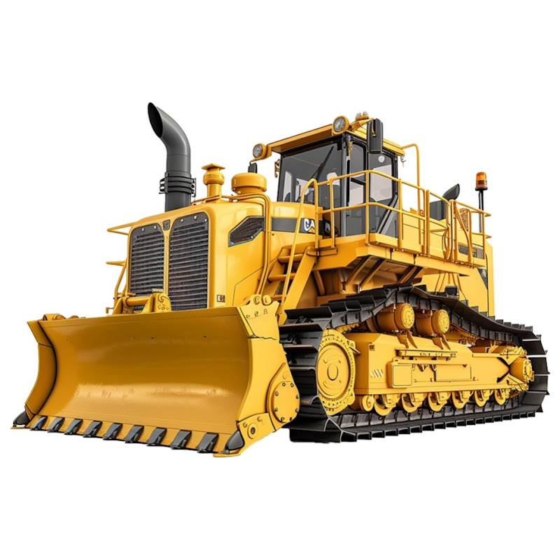 Bulldozer And DumpTruk Logo