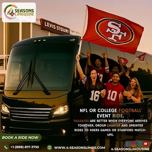 NFL & College Football Event Ride – Group Charter to Levi’s Stadium & Stanford Games