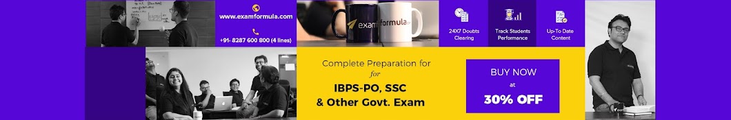 ExamFormula - Banking, SSC, and other Govt exams Avatar canale YouTube 