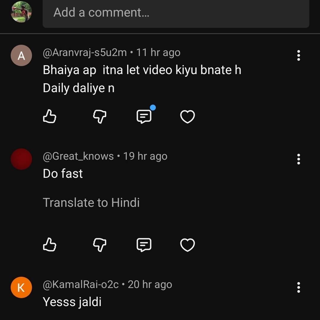 Post from Vipin Rajput