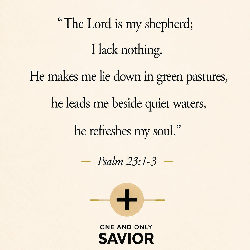 Post from One and Only Savior