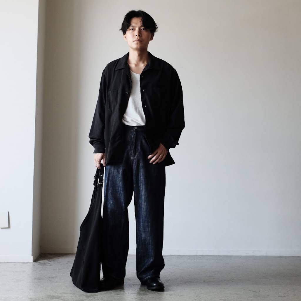 shiun BLACK SUEDE MOCCASIN Sサイズ