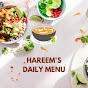 Hareem's daily menu