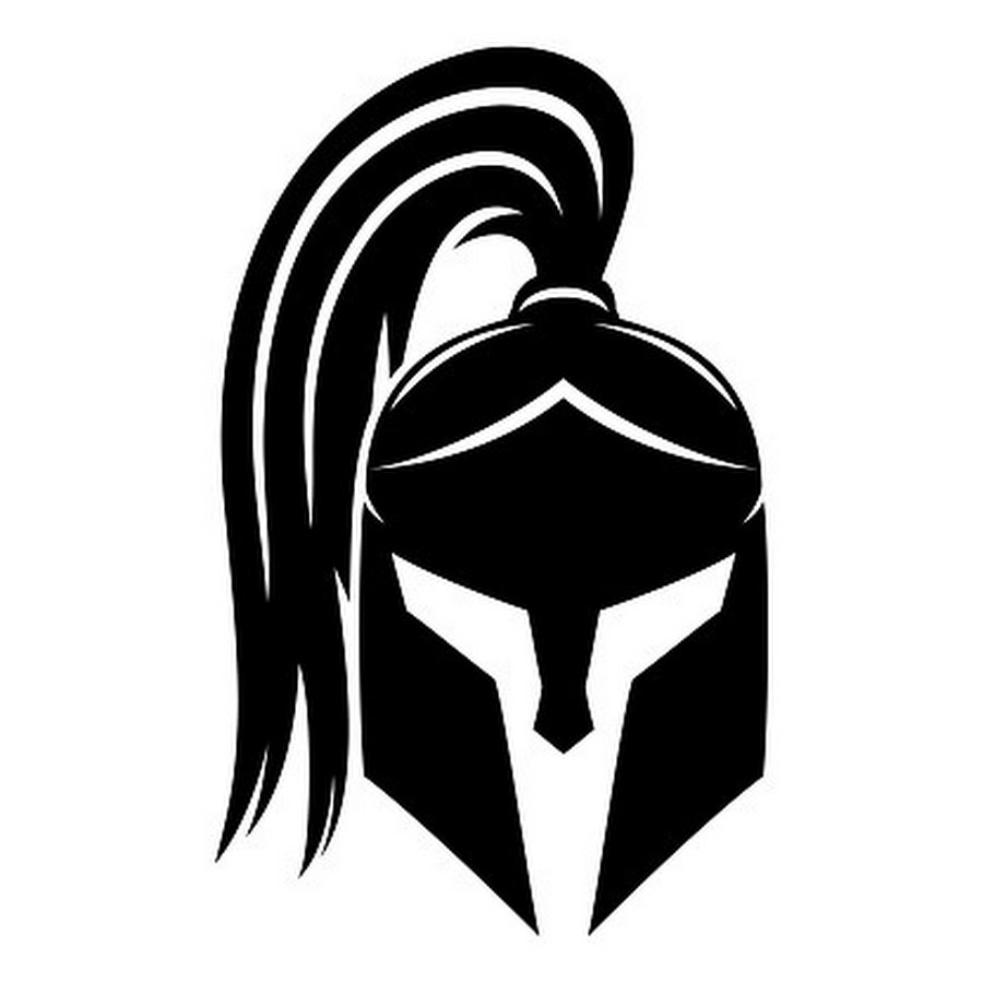 Шлем спартанца черно белый