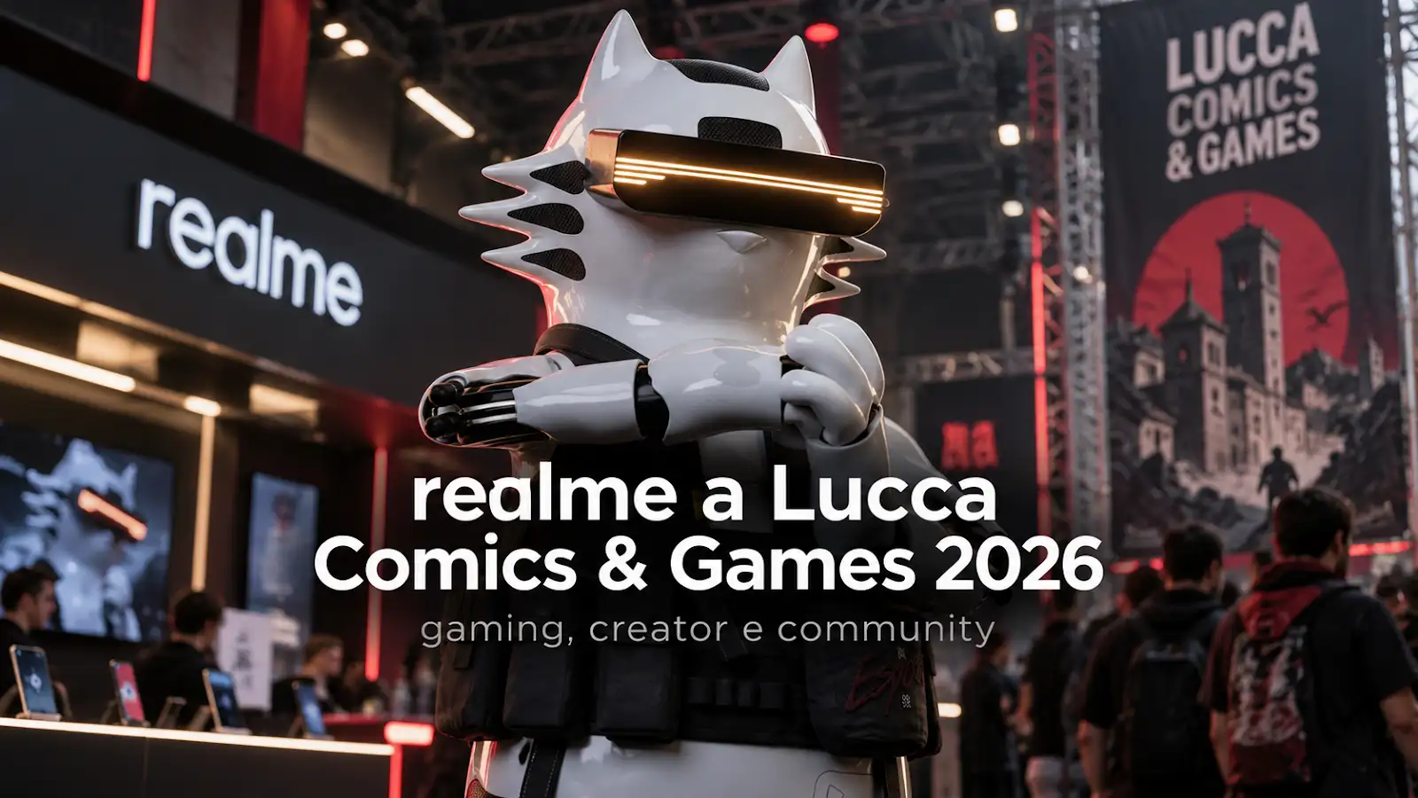 realme porta gaming, creator e smartphone a Lucca Comics & Games 2026