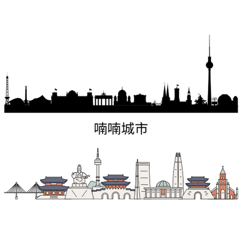 喃喃城市 Logo