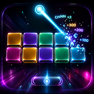 Neon Chain: Glass Crash icon