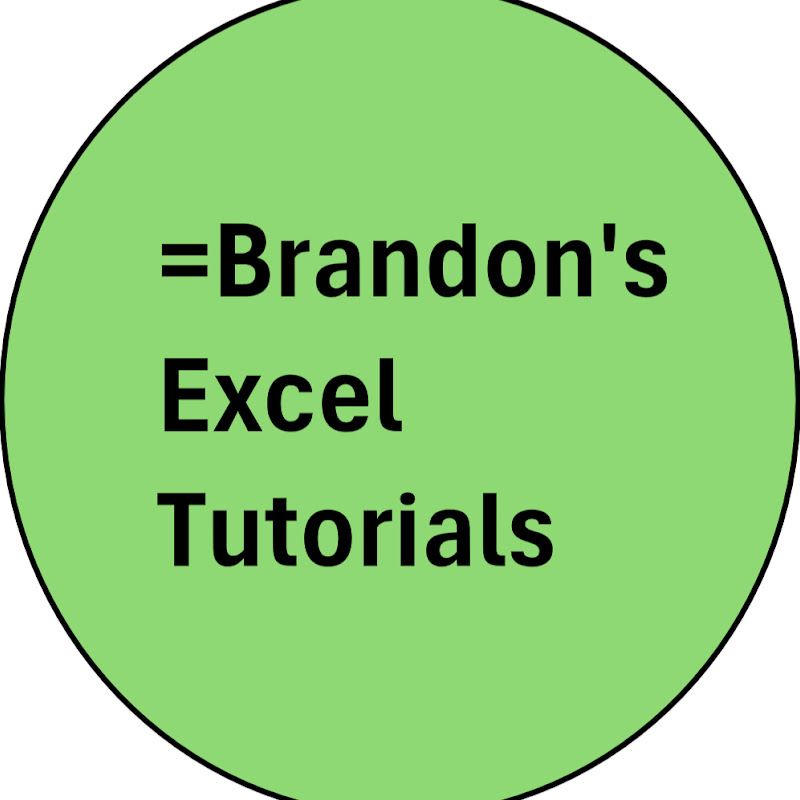 Brandon's Excel Tutorials