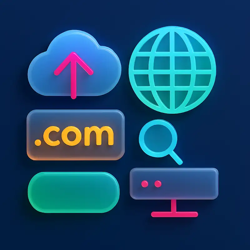 Domain and Hosting Illustration
