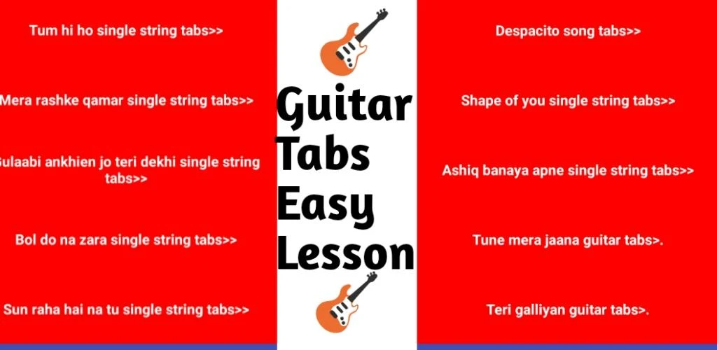 Bollywood Songs Guitar Tabs APK for Android | Aragon Akshit