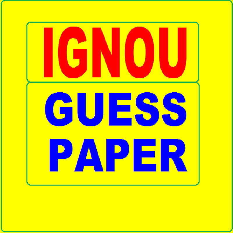 IGNOU GUESS PAPER