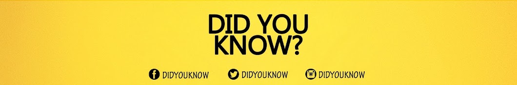 Did You Know ? رمز قناة اليوتيوب