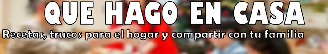 QUE HAGO EN CASA YouTube channel avatar
