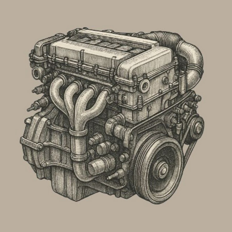 Надежный двигатель Logo