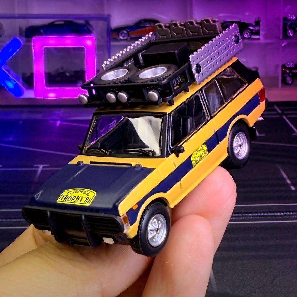 The MINI GT Range Rover 1981 Camel Trophy Sumatra winner brings