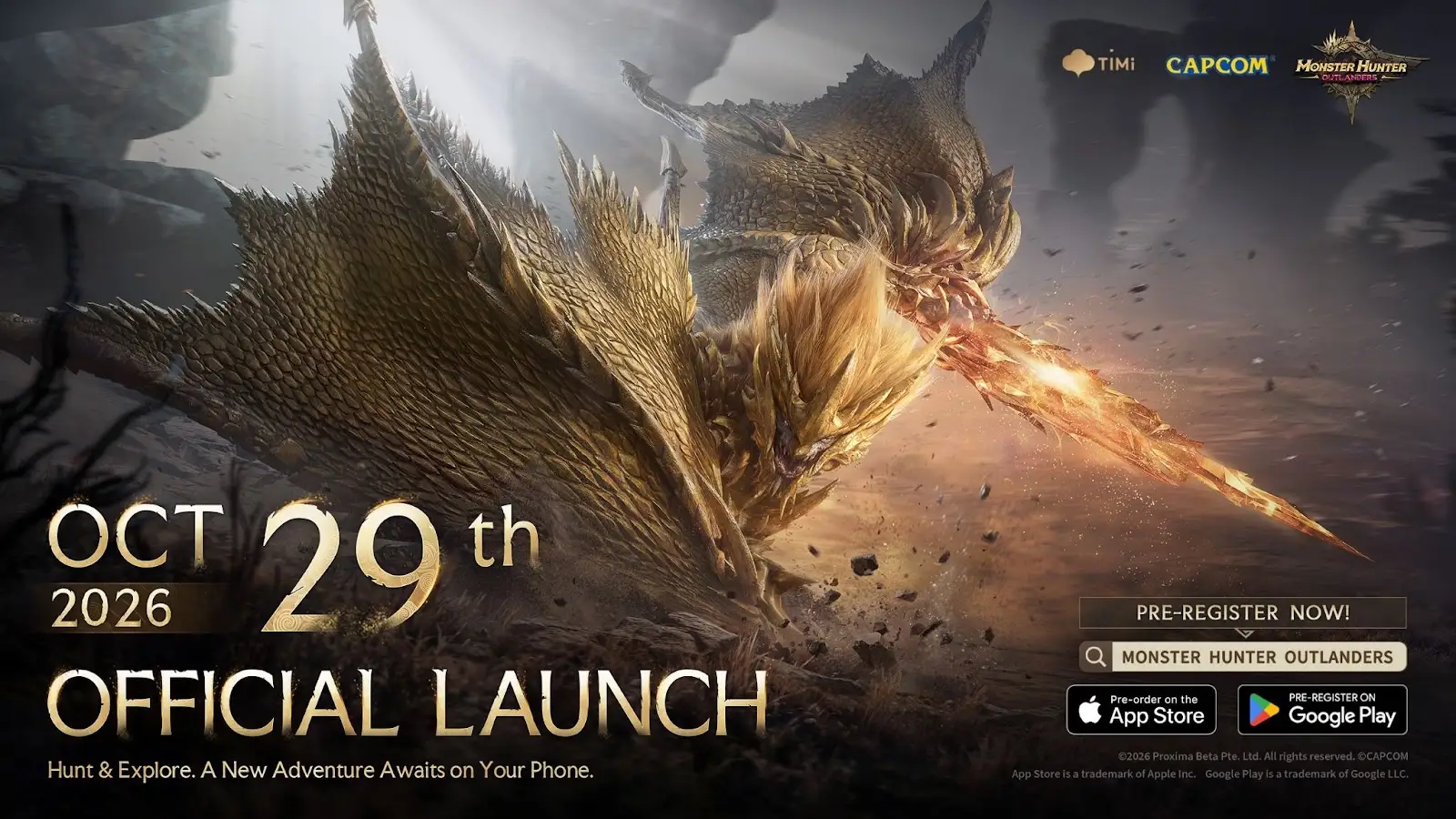 News: Monster Hunter Outlanders arriva il 29 ottobre su iOS e Android