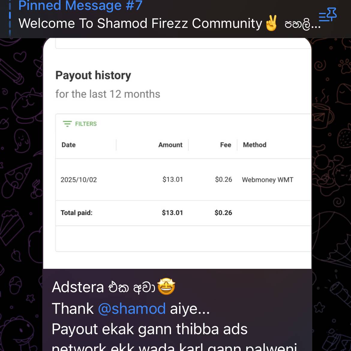 Post from Shamod Firezz