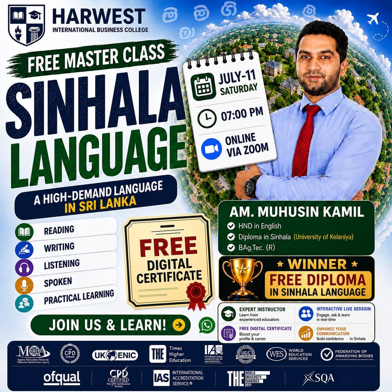 DIPLOMA IN SINHALA MASTER CLASS