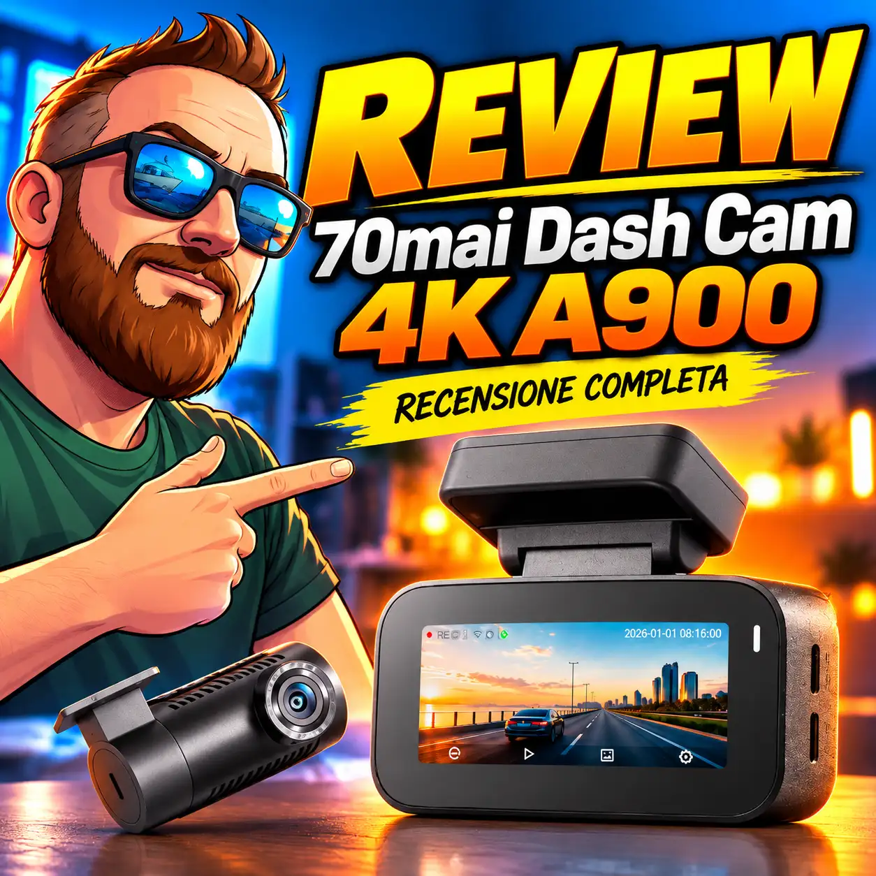 📹 70mai Dash Cam 4K A900 | Recensione